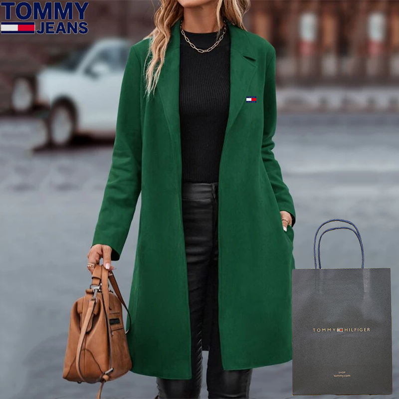 Lässiger Kaschmir-Langmantel