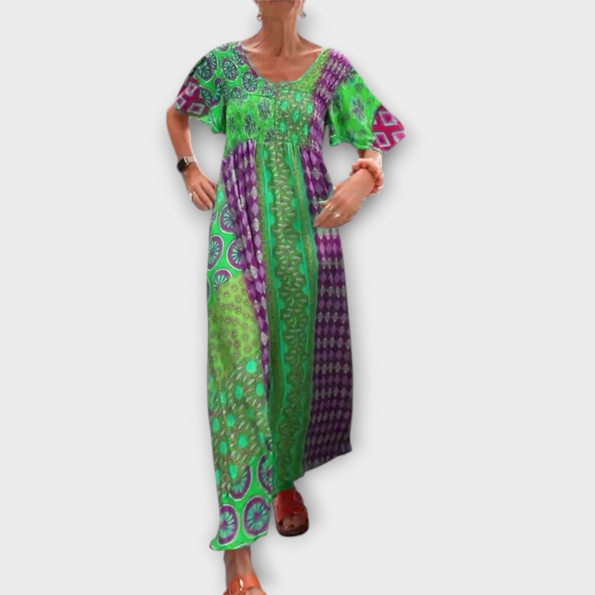 Melania - Vibrantes Boho-Kleid
