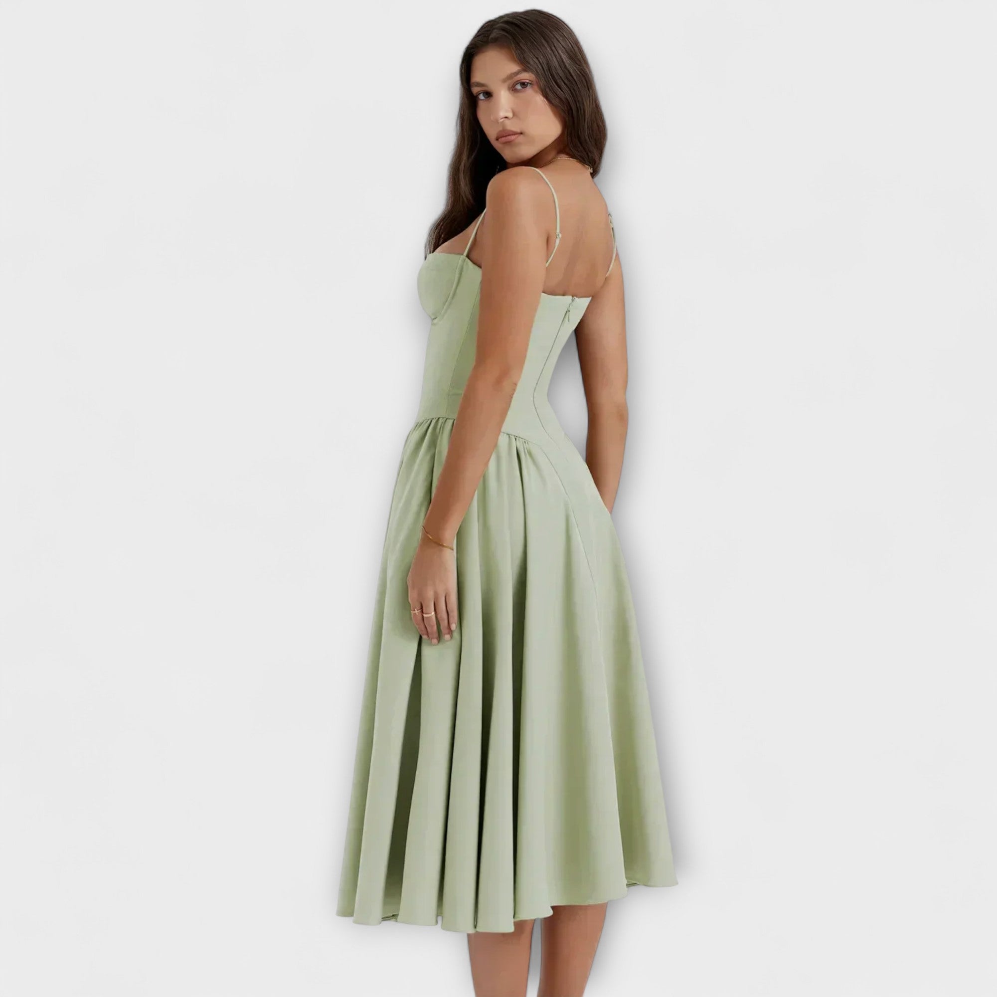 Rosalie - Raffiniertes ärmelloses Korsettkleid