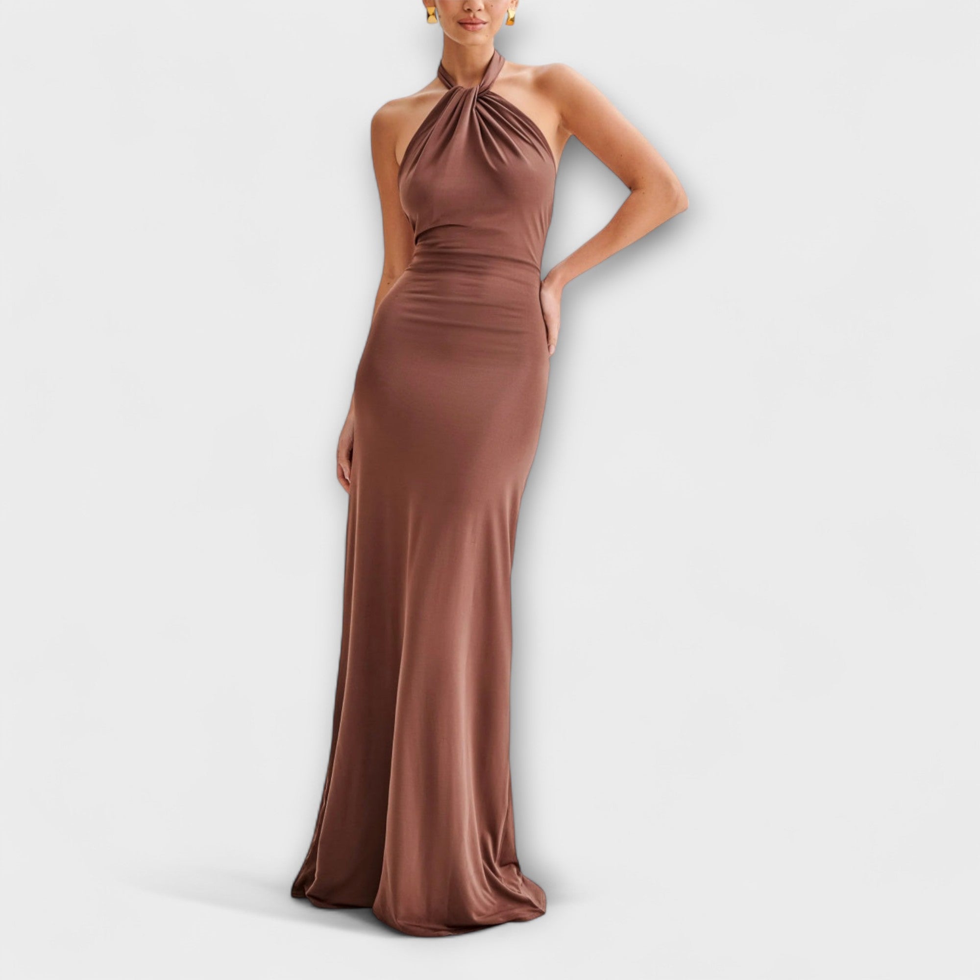 Lagune - Slinky Halter Maxikleid