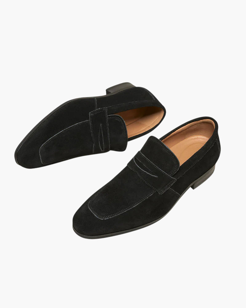 Old Money Wildleder Penny Loafers