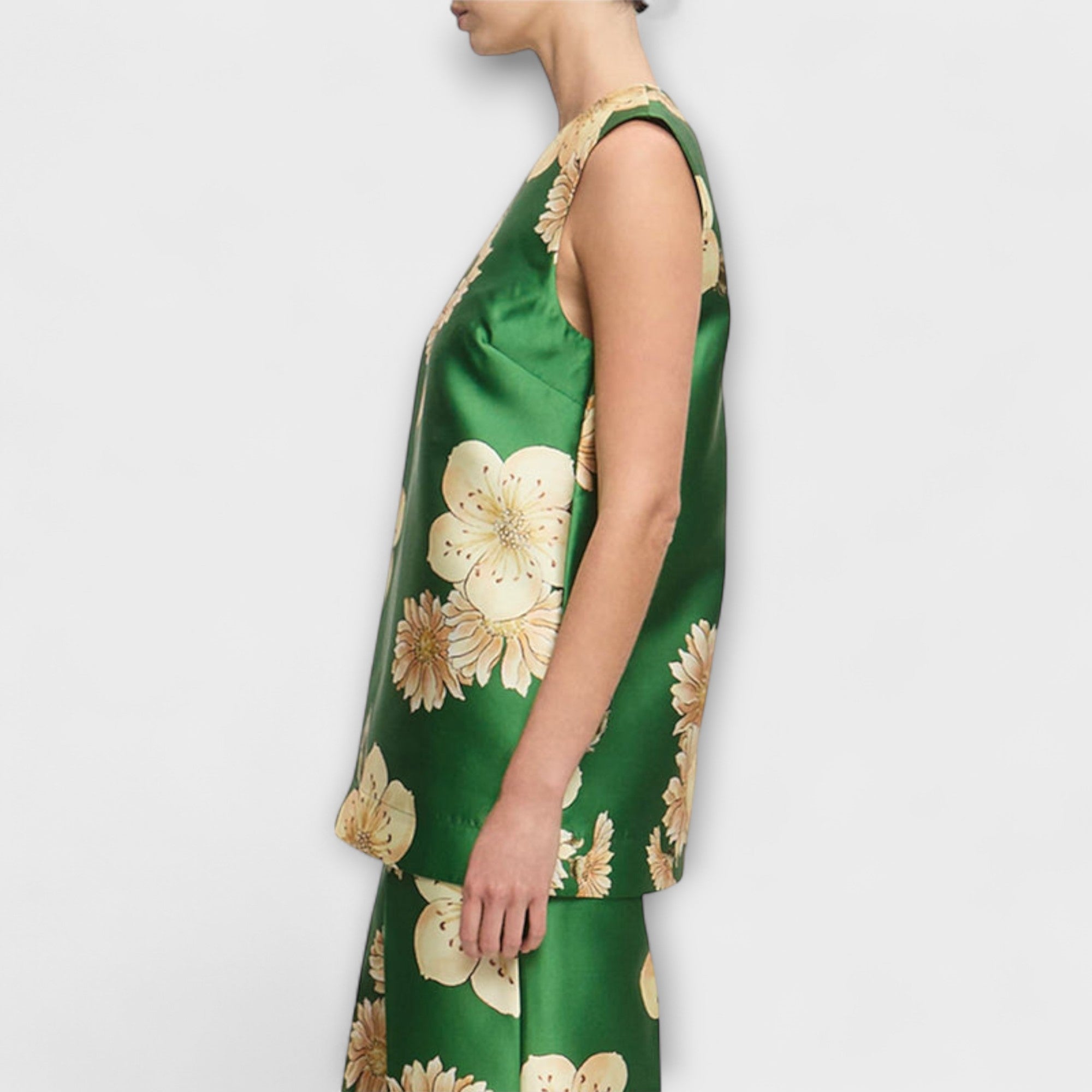 Clea - Sage Ärmelloses Hosenensemble