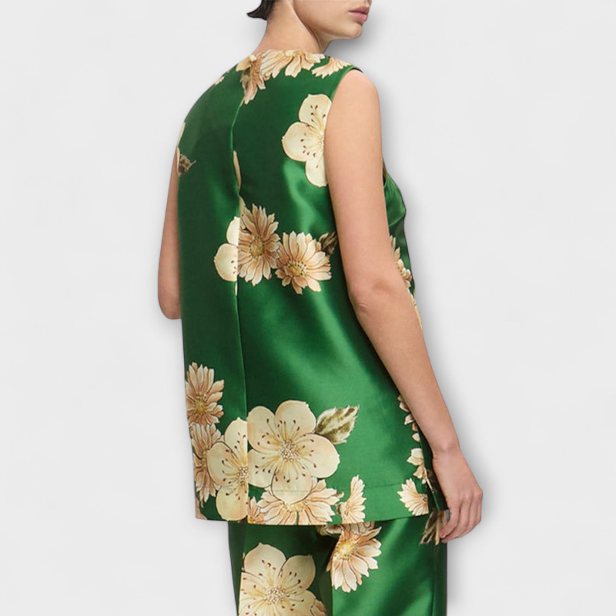 Clea - Sage Ärmelloses Hosenensemble