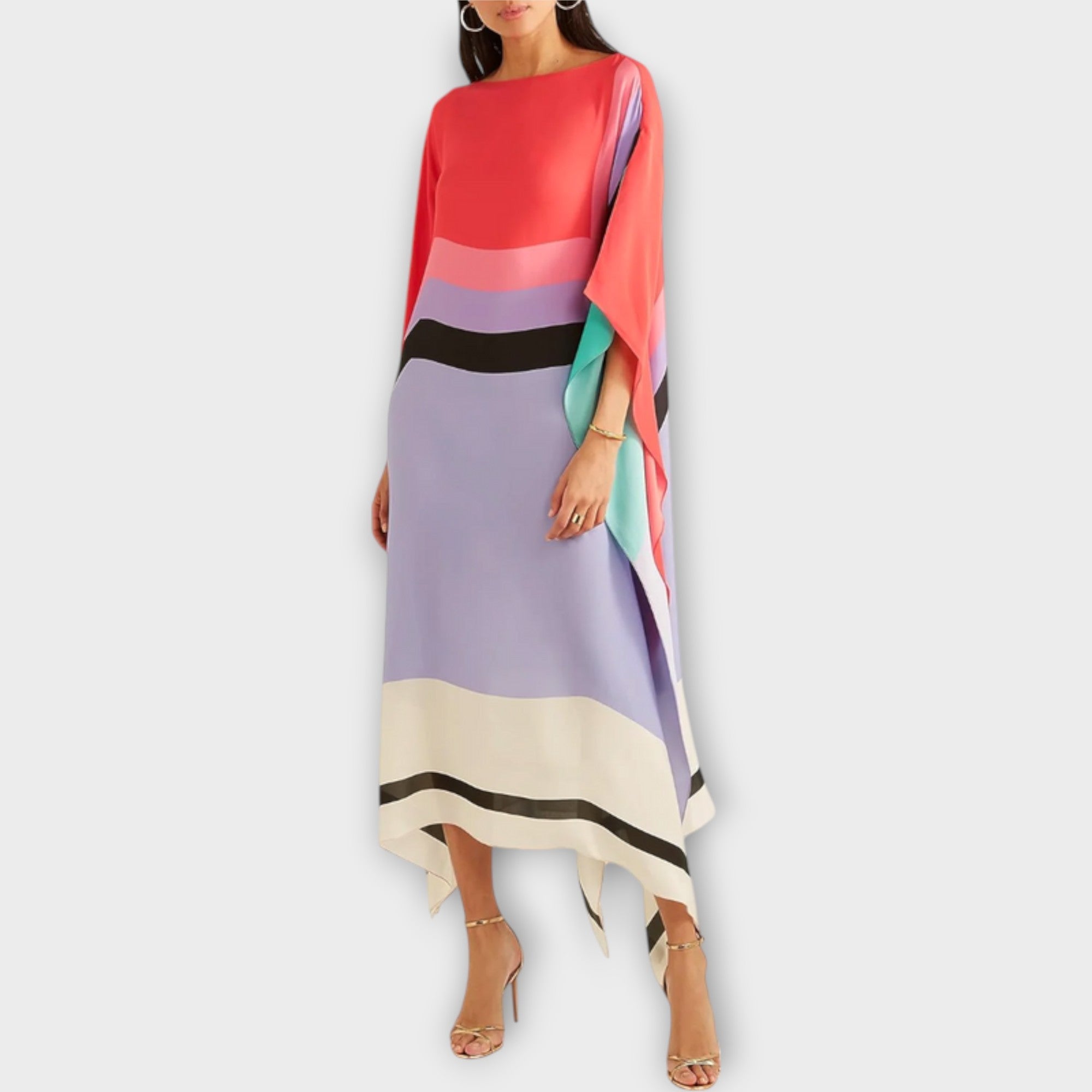 Elenora - Locker geschnittener geometrischer Kaftan