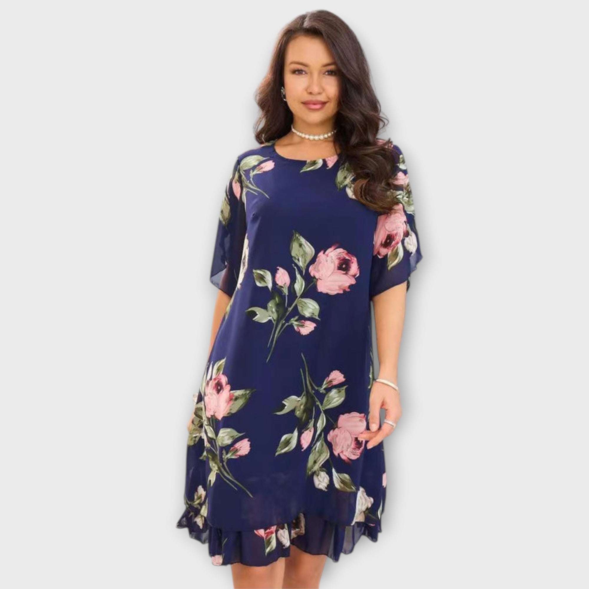 Melin - Elegantes Chiffonkleid