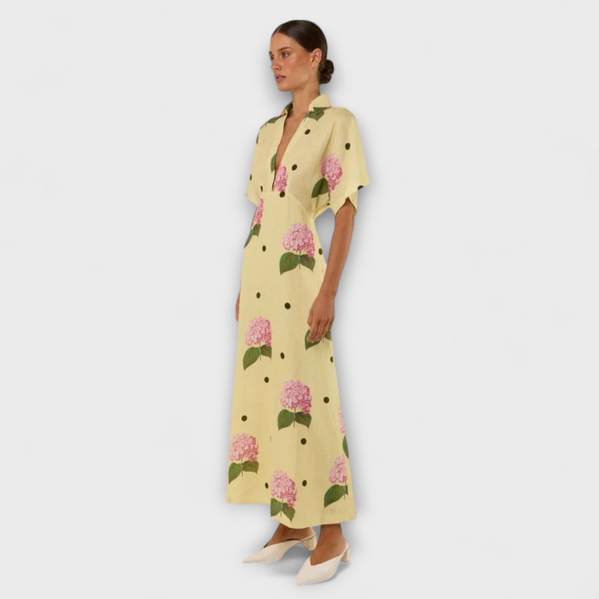 Kayla - Langes Fließendes Kleid