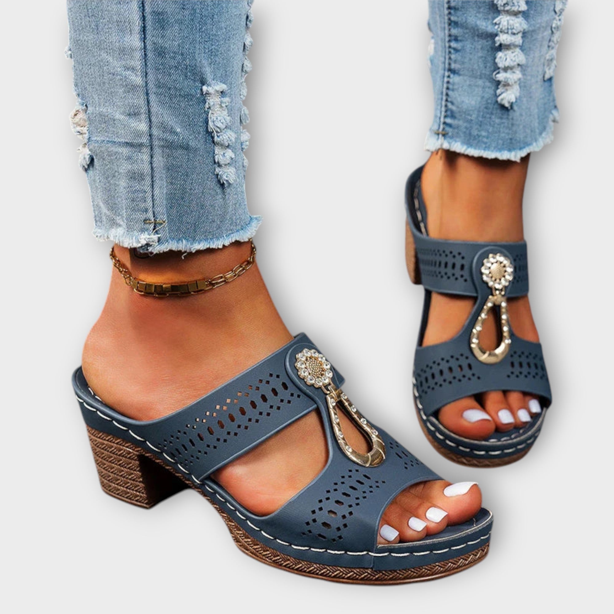 Maria - Stilvolle und Bequeme Orthopädische Sandalen