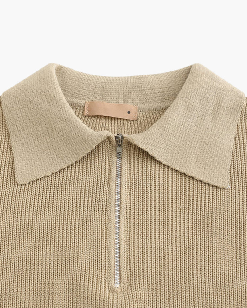 Cesare Halbzip Sweater