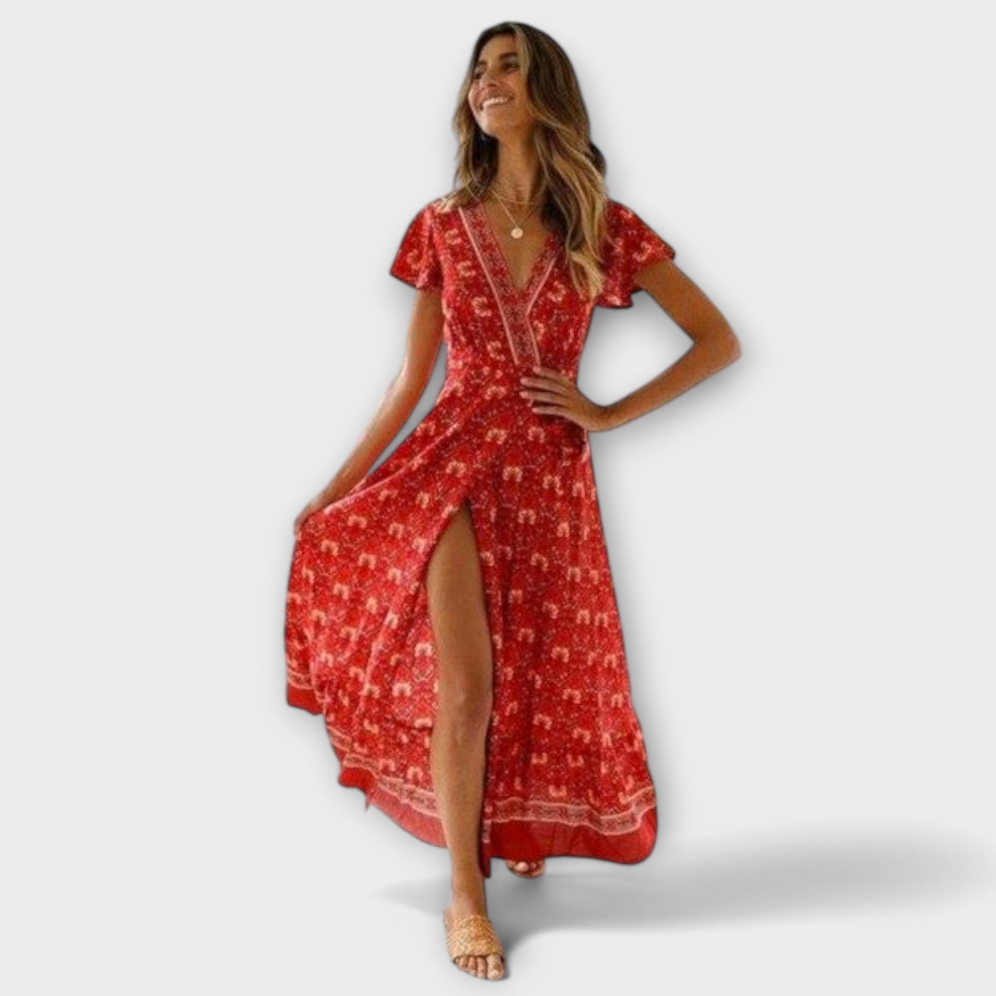 Briony - Boho Midi Kleid