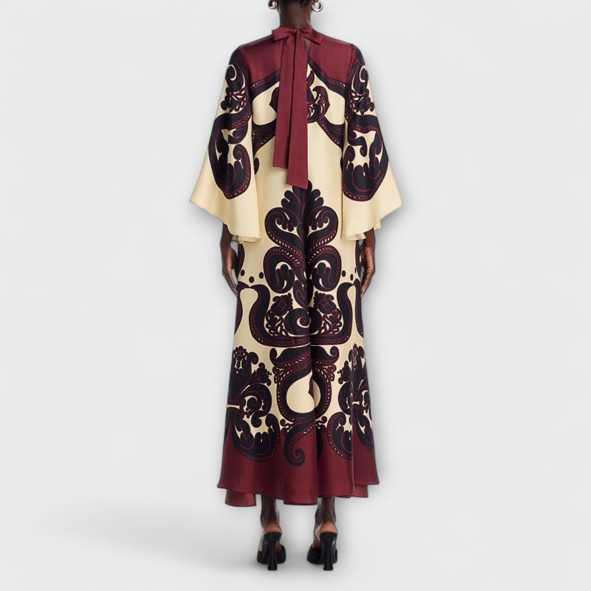 Lucy - Atemberaubendes Grenadilla-Print-Maxikleid für mühelose Eleganz