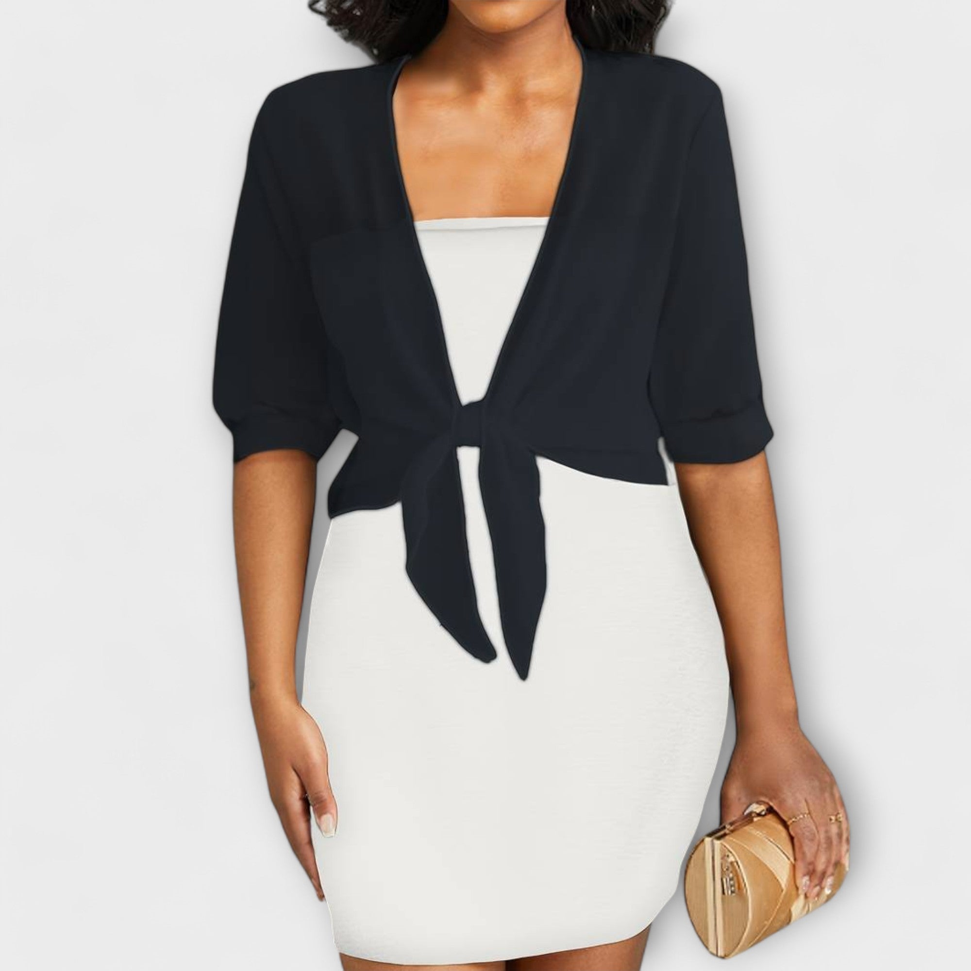 Olivia - Bluse mit offener Front