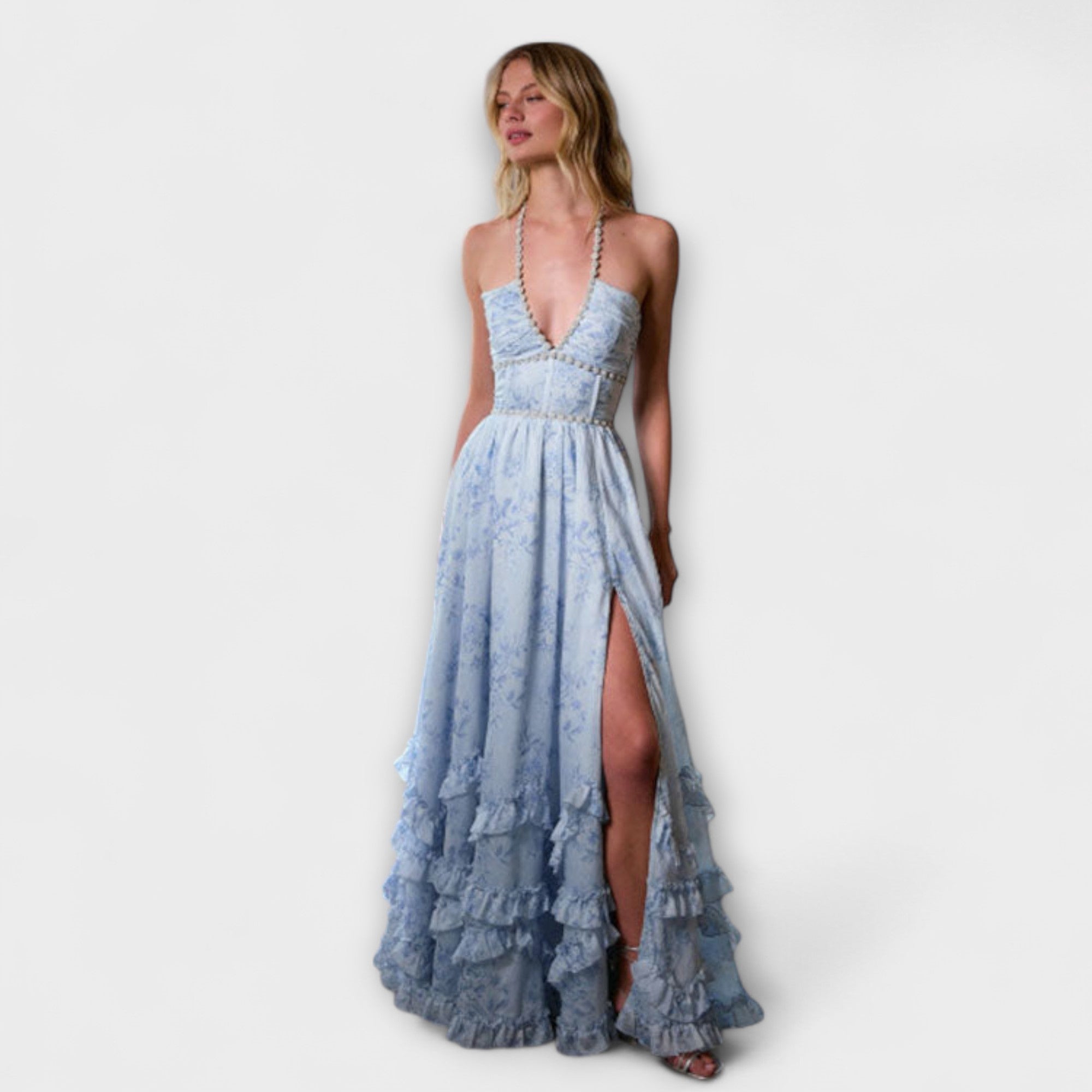 Luzie - Schickes Langfließendes Kleid