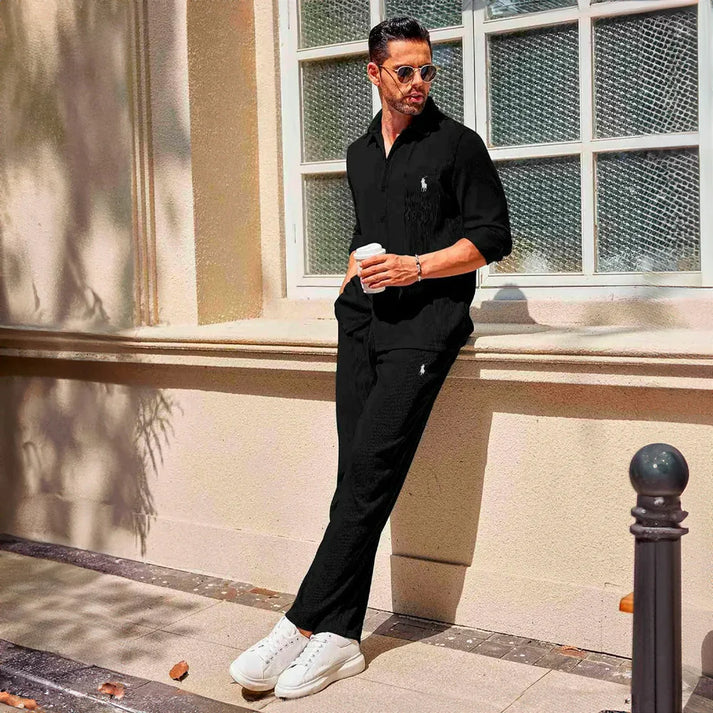 [2 FÜR 1 DEAL + GRATIS BRILLE] Sunset Premium Set – Hemd &amp; Hose + Sonnenbrille