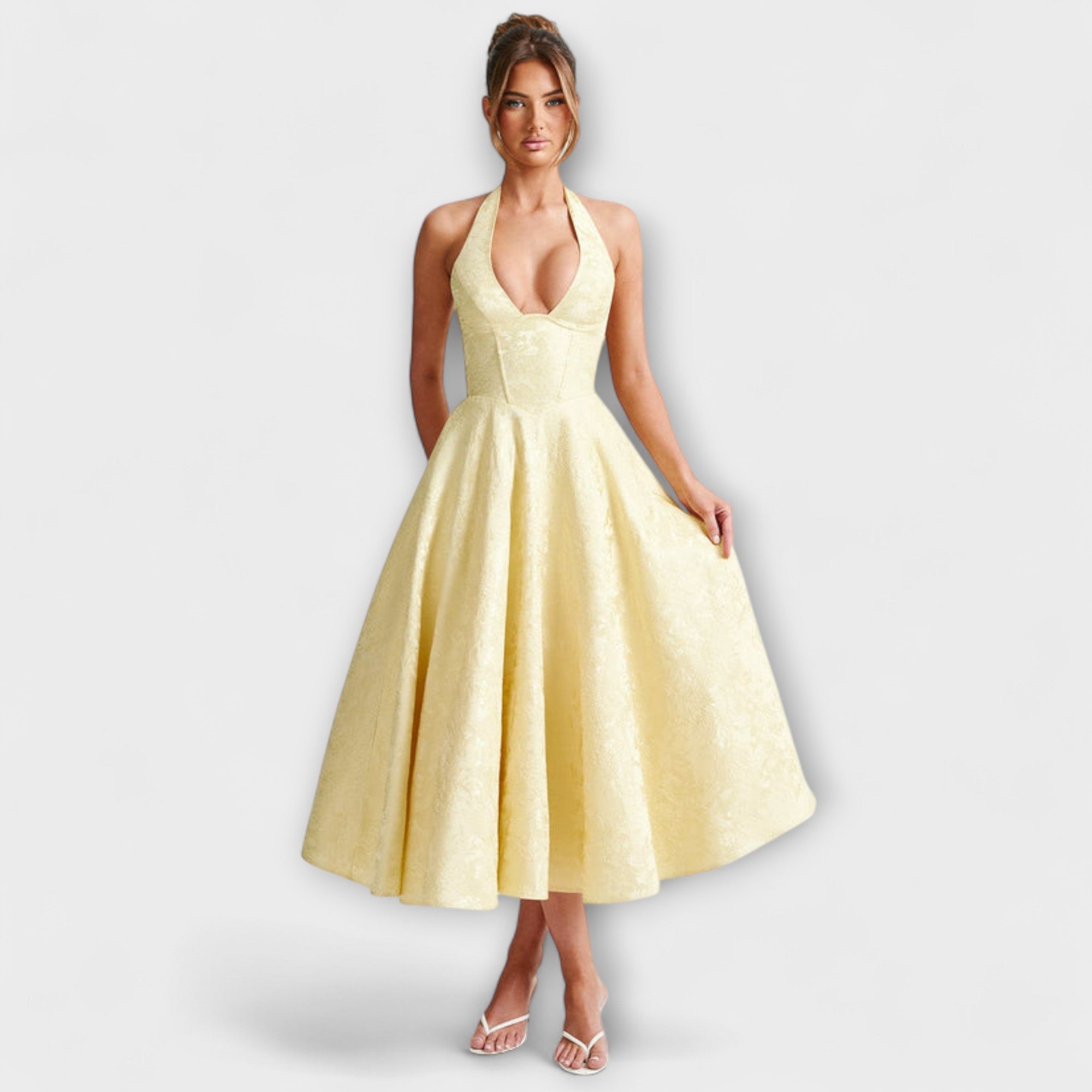 Catalina - Romantisches Midi-Kleid