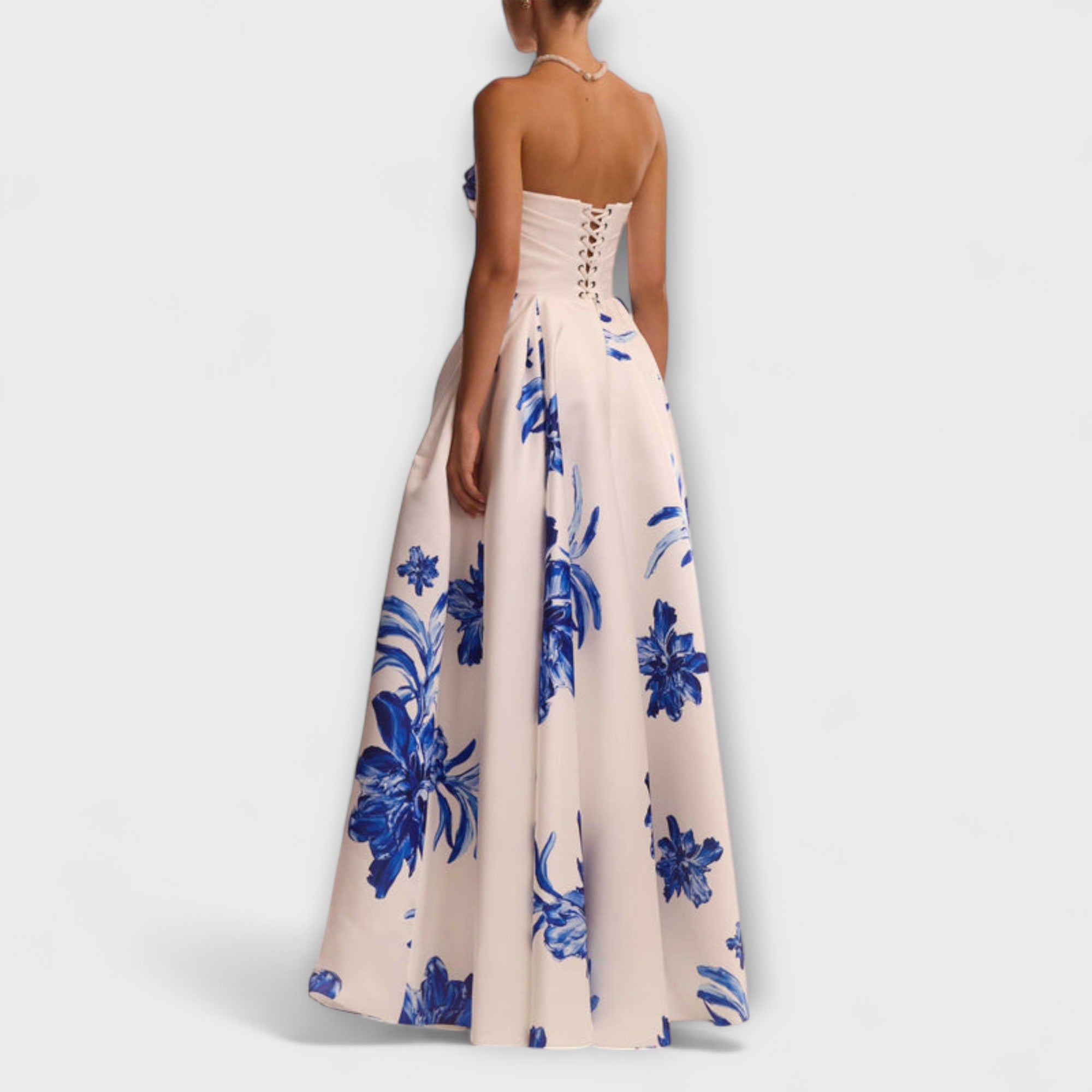Rosalie - Stilvolles Off-Shoulder Floral Maxi Kleid