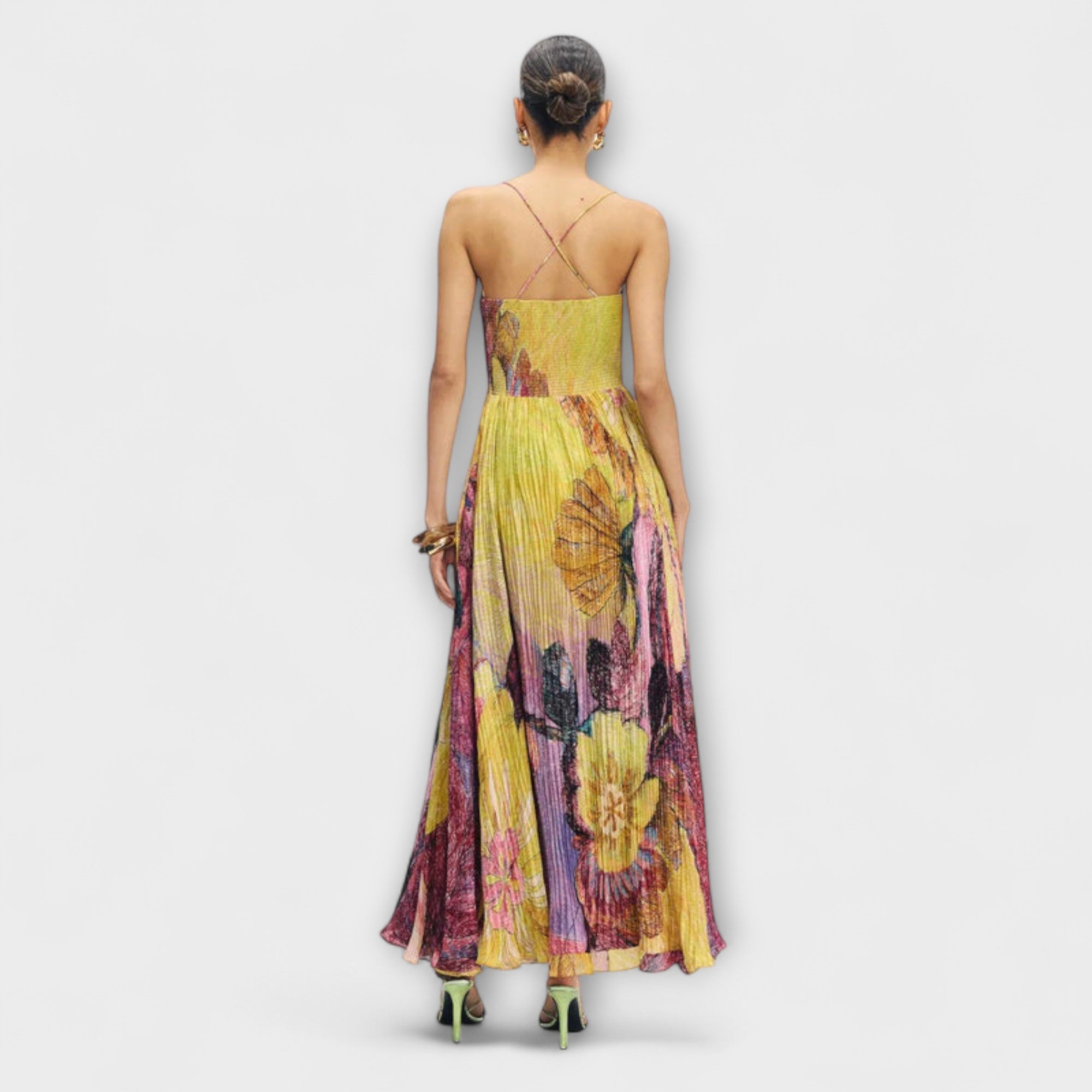 Kiara - Maxi-Kleid mit lebhaftem Ikat-Druck