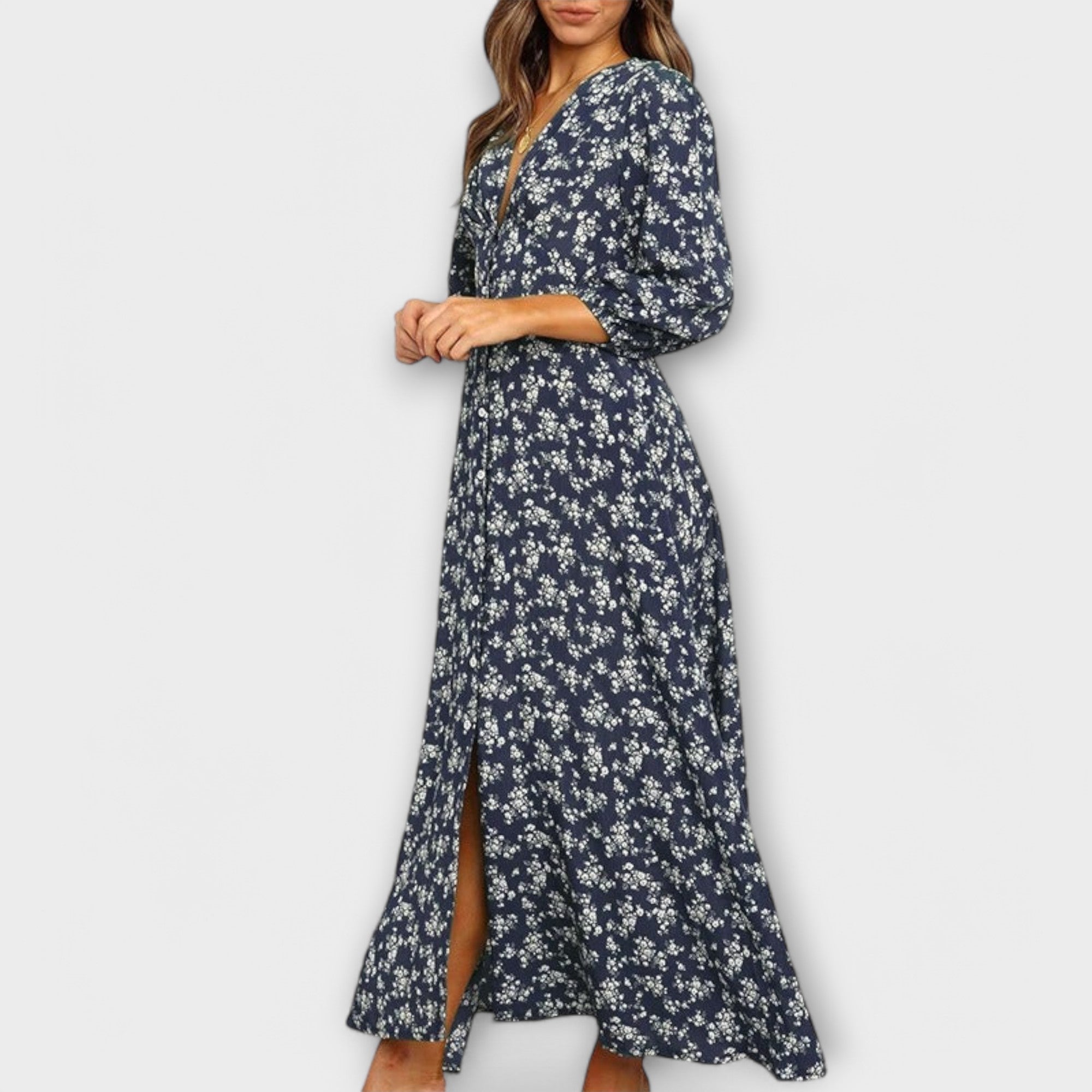Maxikleid mit floralem Muster für Frauen