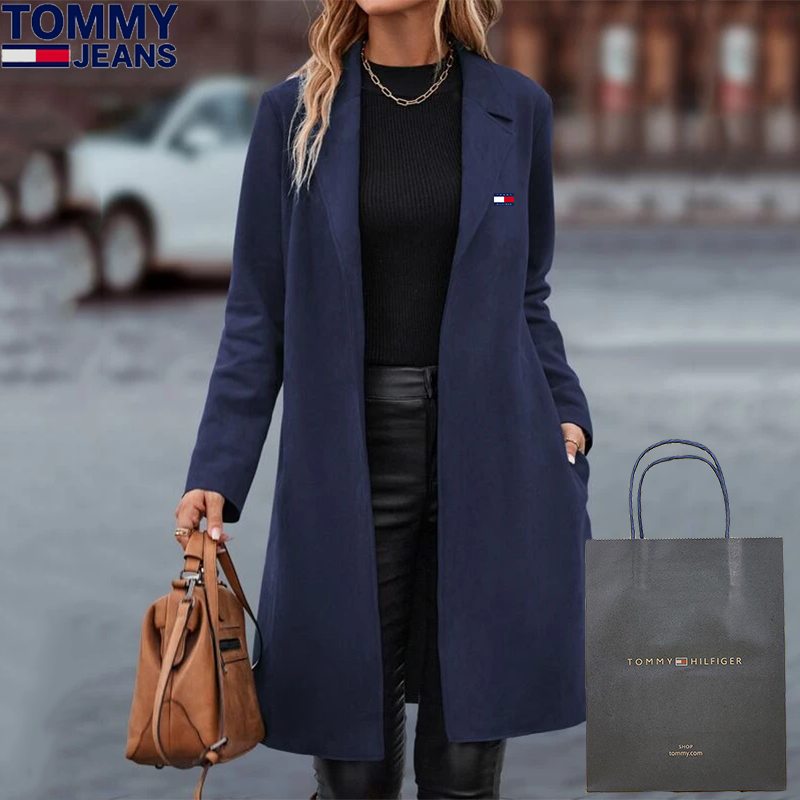 Lässiger Kaschmir-Langmantel