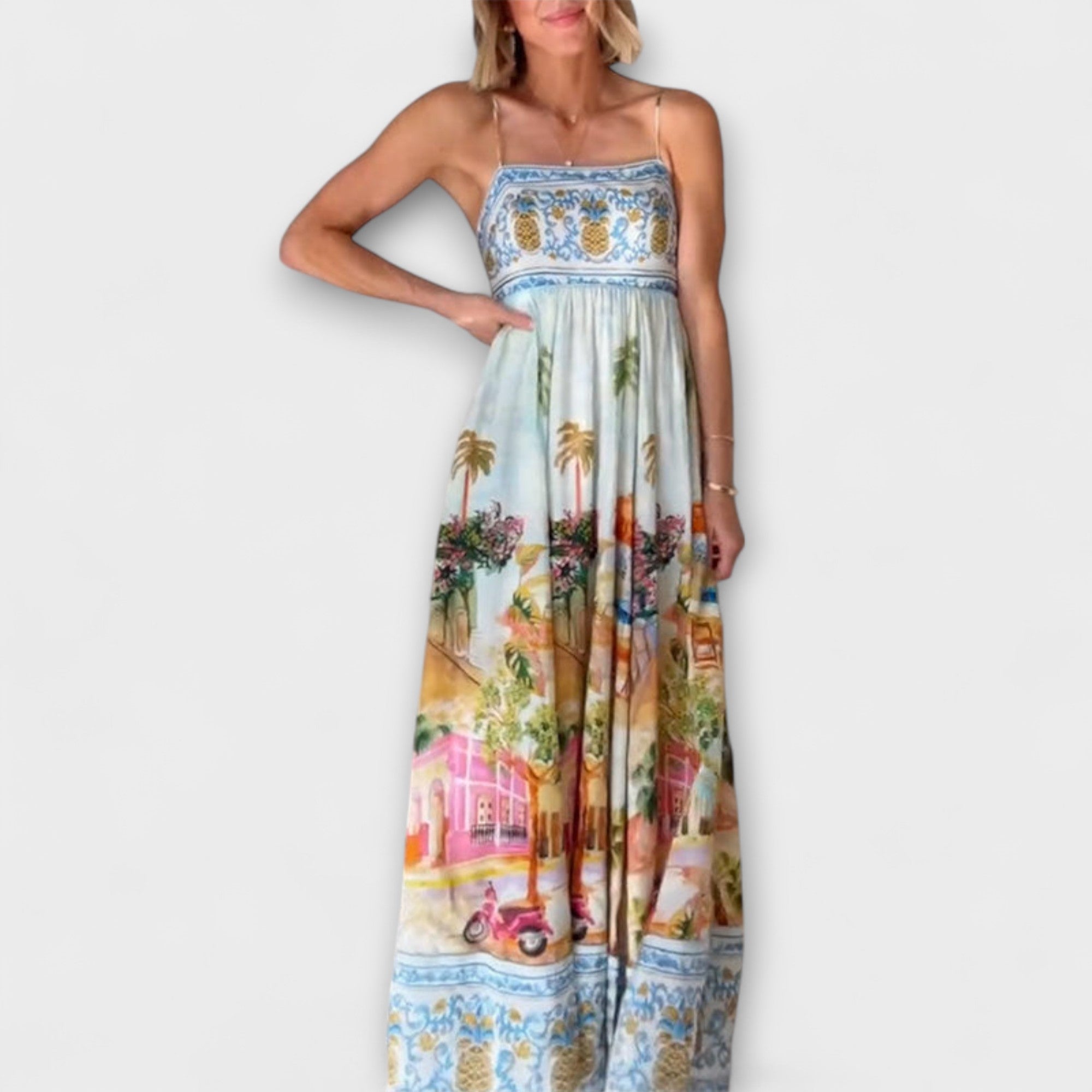 Lumen - Aracati Multicolor Maxi Kleid