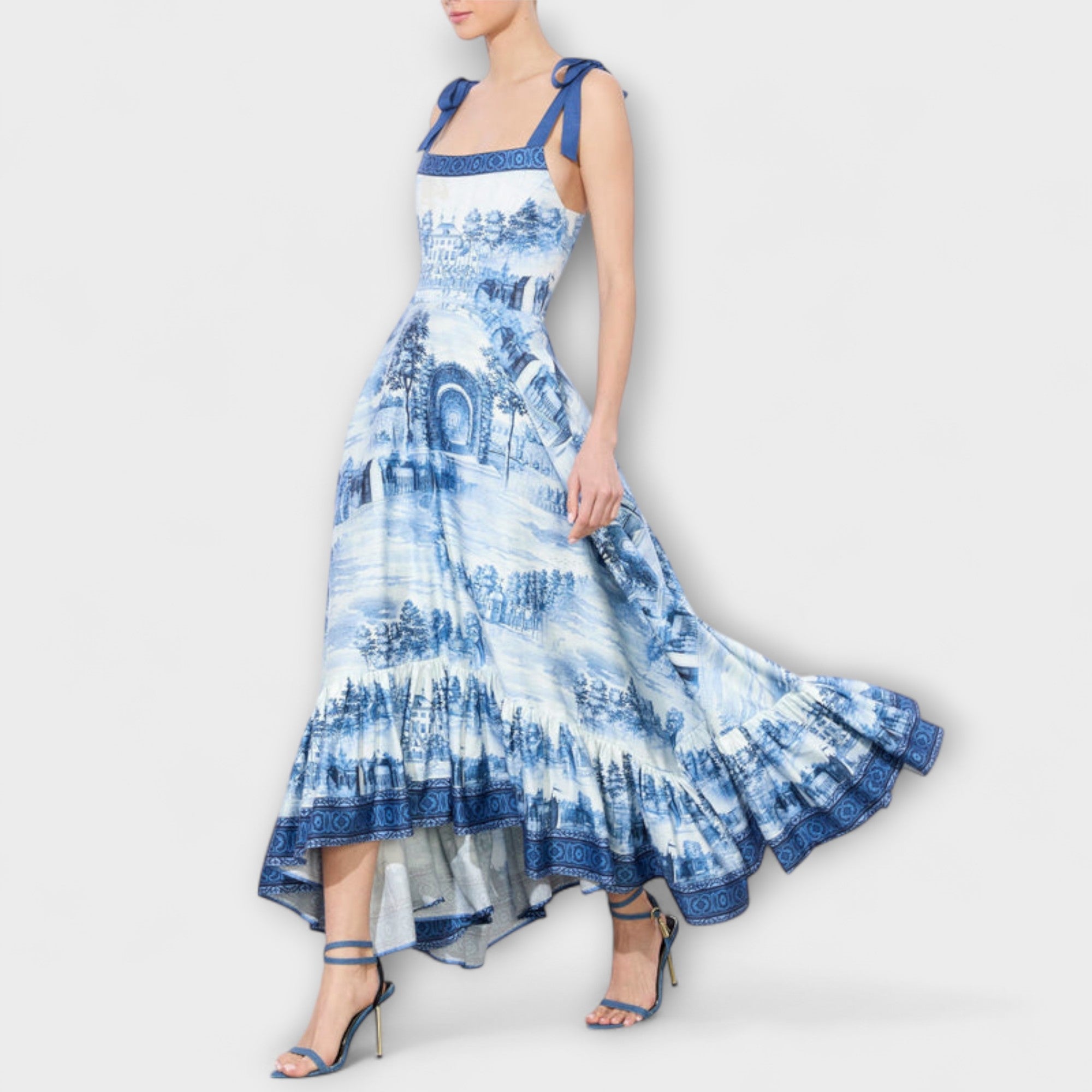 Lucia - Charmantes Floral-Maxi-Kleid