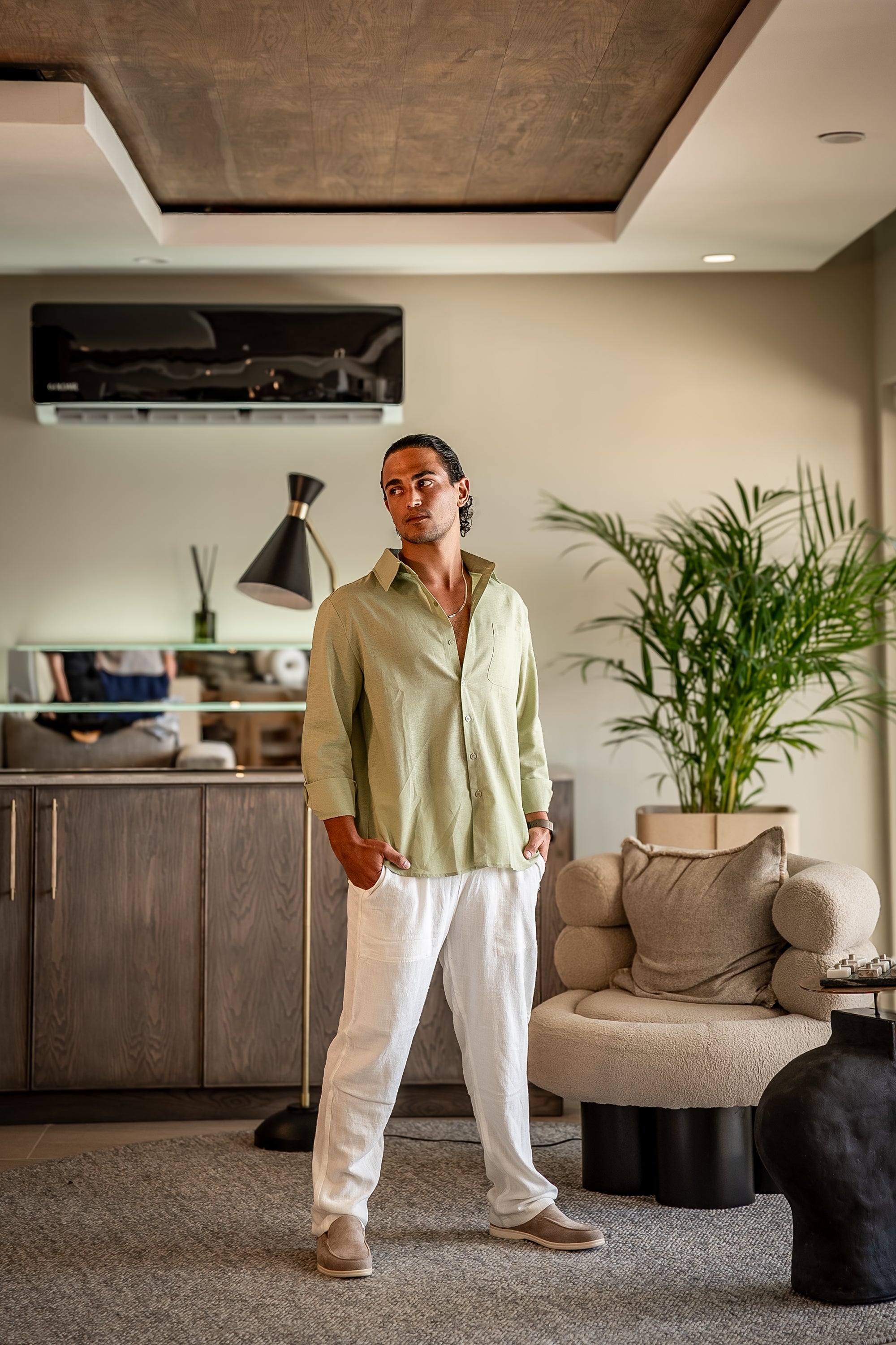 Altes Geld Leinen Combo (Langarmshirt)