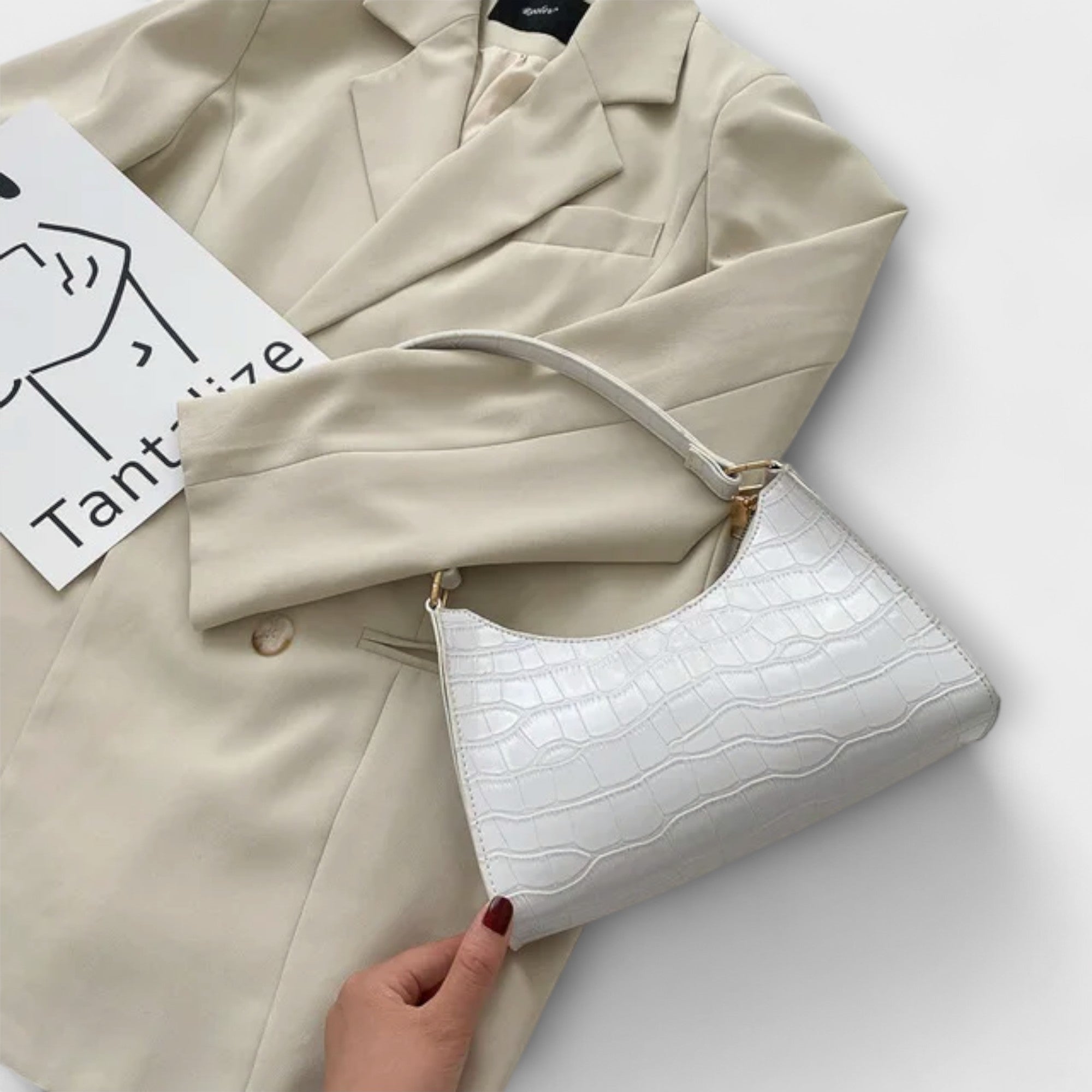 Aurellia. - Glänzende Ledertasche