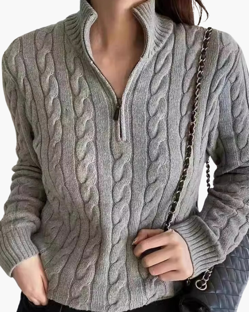 Damen Verbier Halbzip Sweater