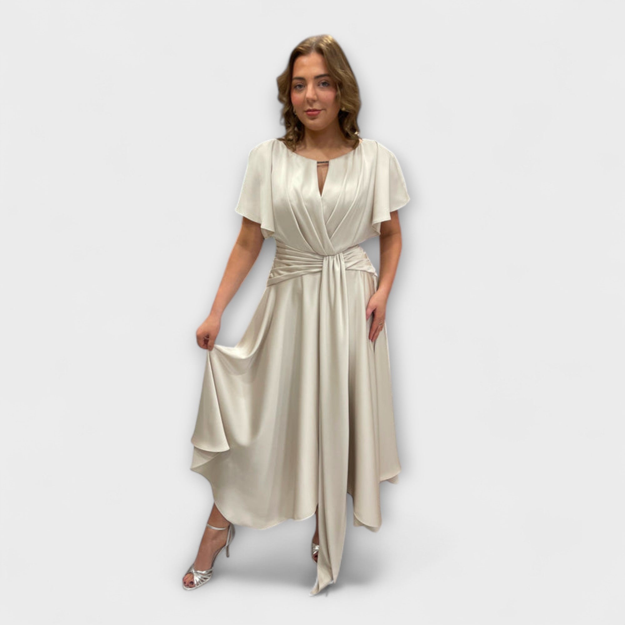Anni – Maisonel Drapiertes Kleid