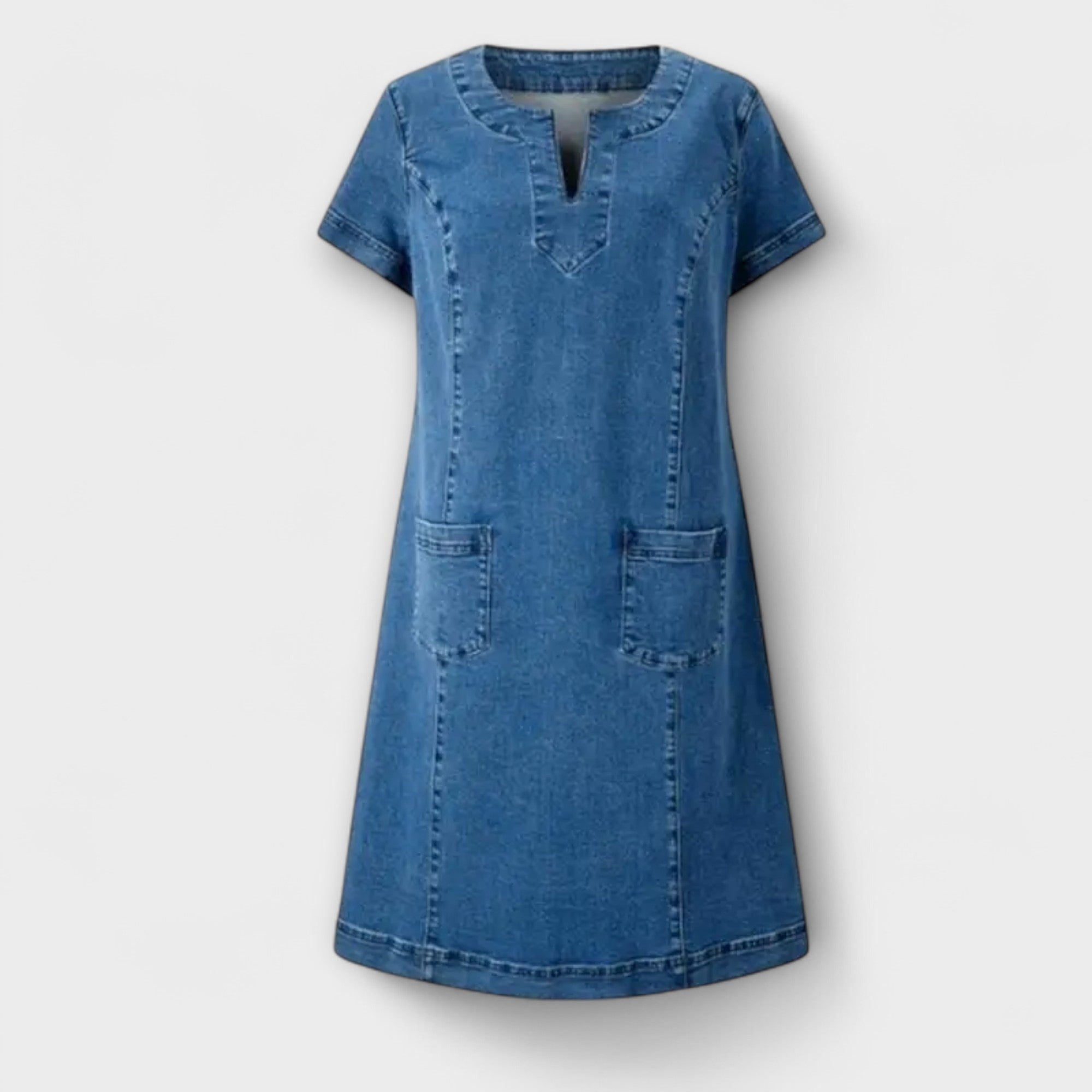 Mathea - Weiches Denim-Kleid