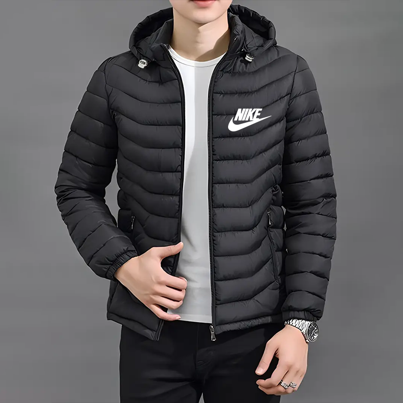 Elegante Jacke mit Kapuze und Reißverschluss