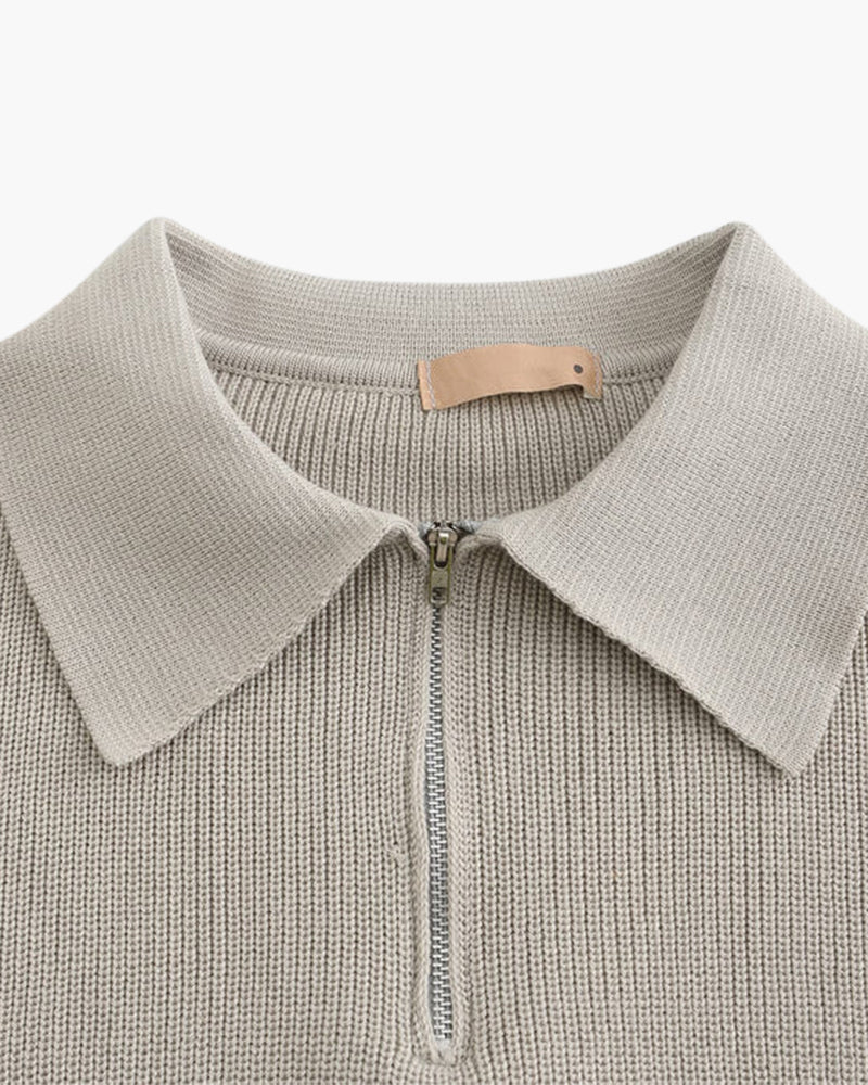 Cesare Halbzip Sweater