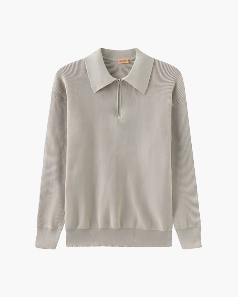 Cesare Halbzip Sweater