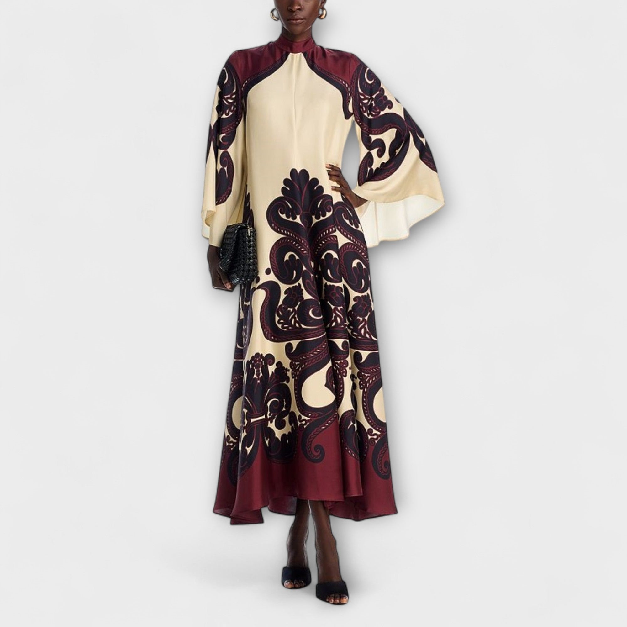 Lucy - Atemberaubendes Grenadilla-Print-Maxikleid für mühelose Eleganz