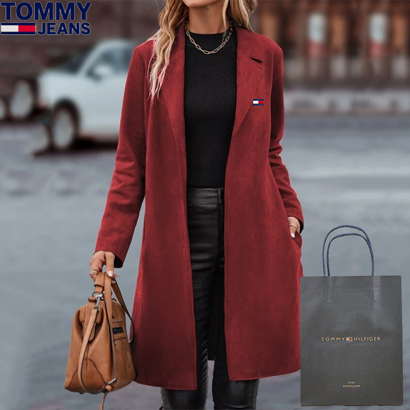 Lässiger Kaschmir-Langmantel